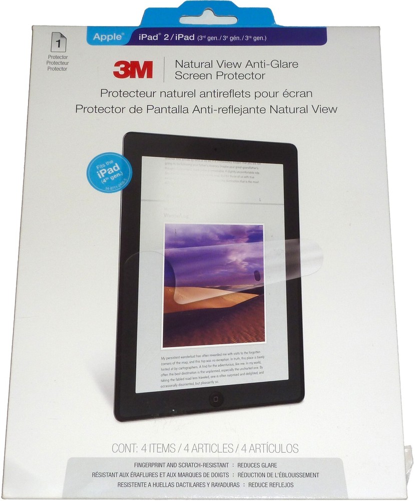 3M Natural View Screen Protector Apple iPad 2 (3rd &4th gen.) OEM
