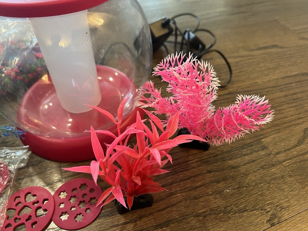 Pink Light Up And Projector Fish Bowl