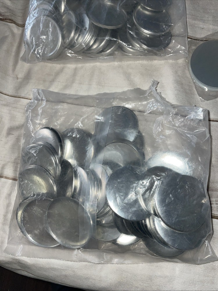 2.25" Button Keychain Parts Supplies 100 Sets NOT Includes Maker Machine READ