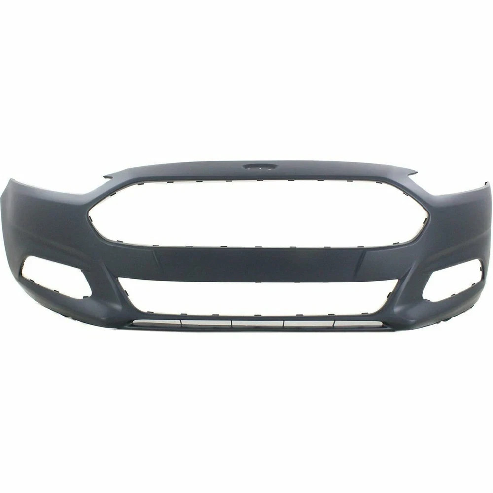Front Bumper Cover Black Plastic without Parking Sensor Hole Replacement