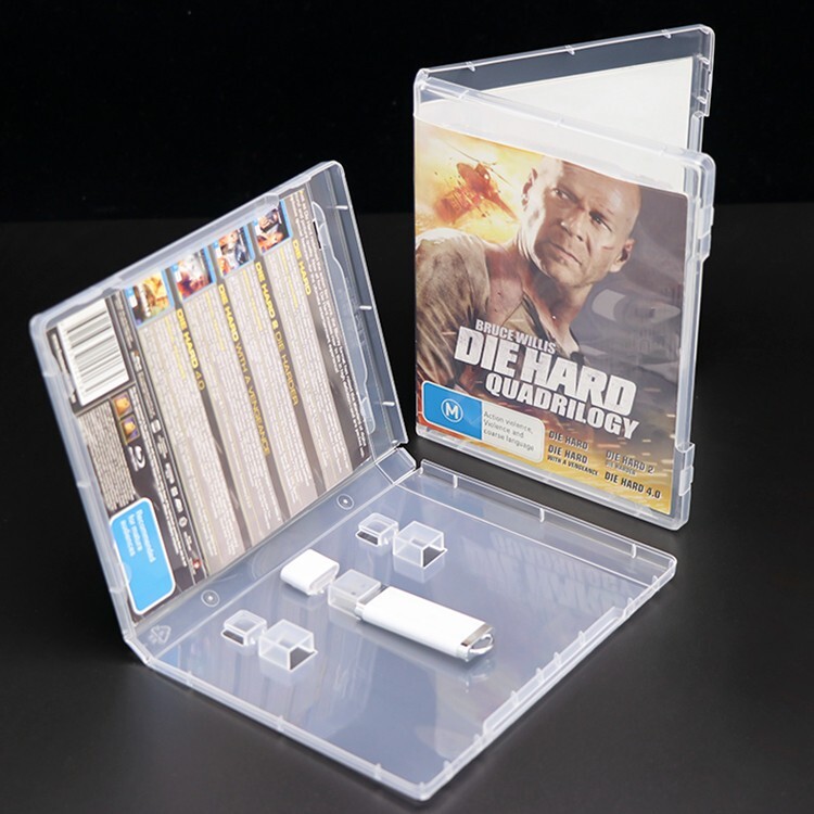 2pcs Plastic USB Flash Drive Packaging Pendrive Protector Case 3 USB-Stick Box