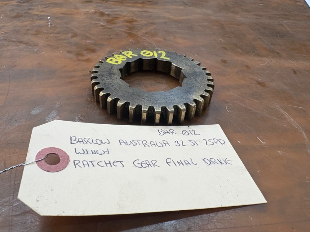 BARLOW AUSTRALIA 32 ST 2SPD WINCH RATCHET GEAR FINAL DRIVE
