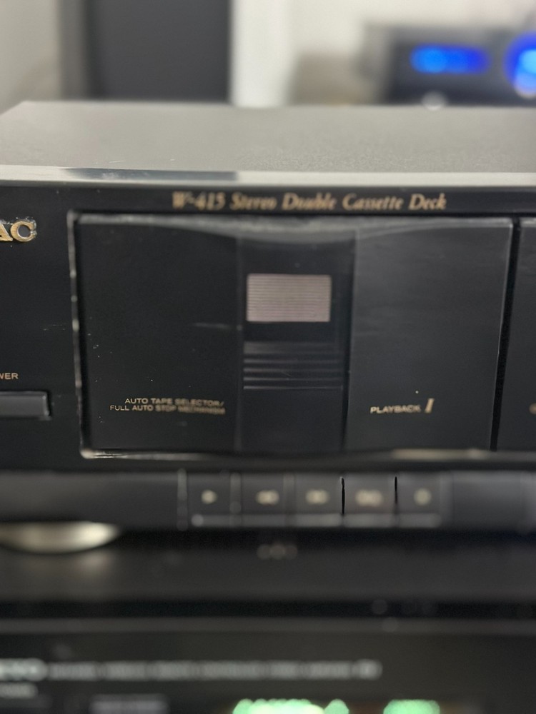 TEAC W 415 Stereo Double Cassette Deck Vintage Audio Working Tested