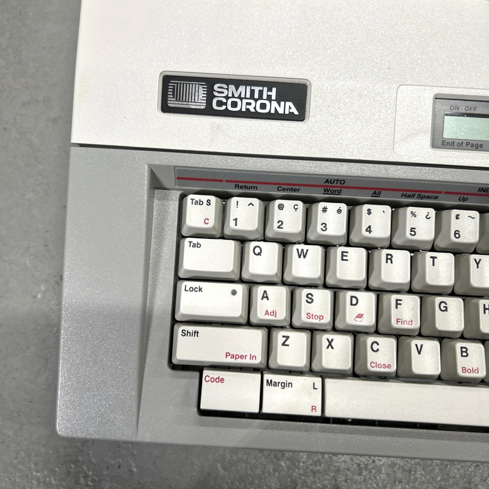Smith Corona XD 4600 Electronic Memory Typewriter Spell-Right Dictionary Tested