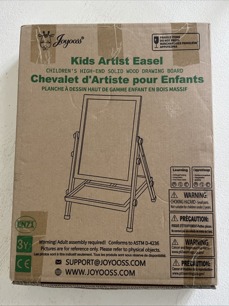 Joyooss Kids Artist Easel Solid Wood Drawing Board