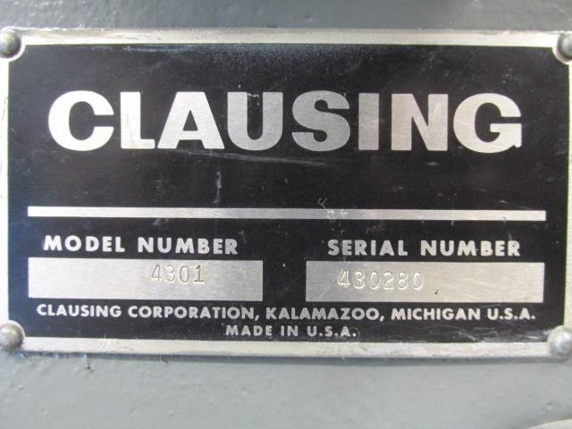 Clausing Model 4301 Optical Comparator 14" 115v 1 PH