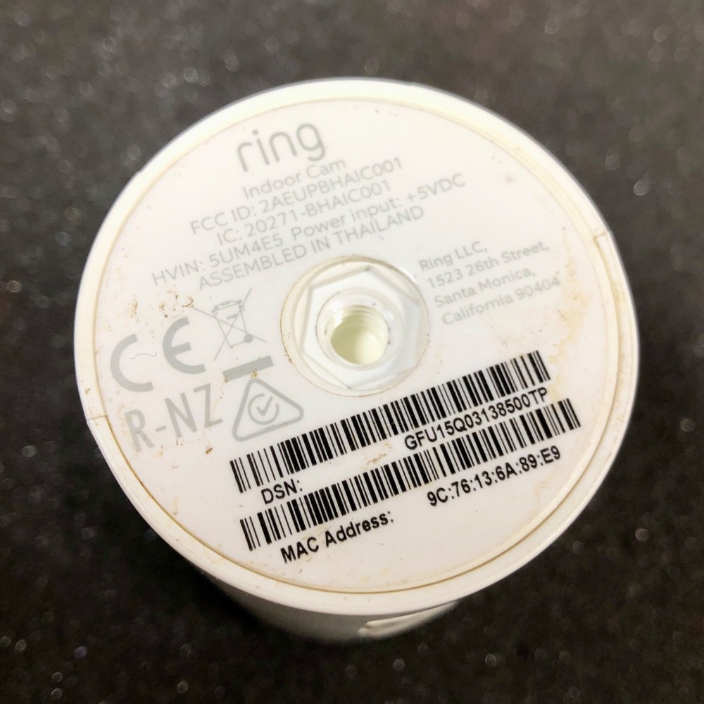 Ring Indoor Cam (1st Gen) HD Security Camera 5UM4E5 - White