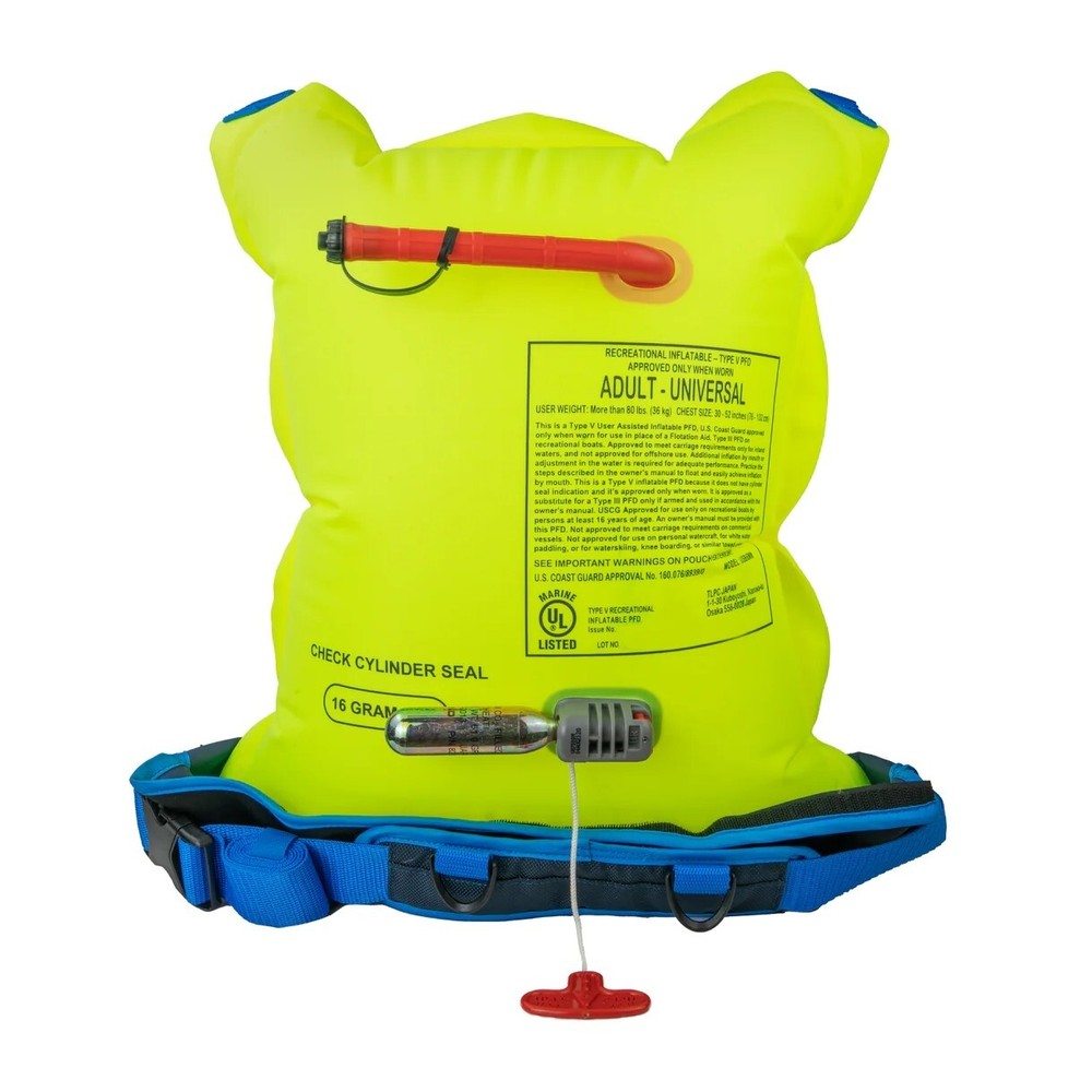 Bluestorm CIRRO 16 Inflatable Belt Pack USCG Approved Type V PFD, Navy Blue