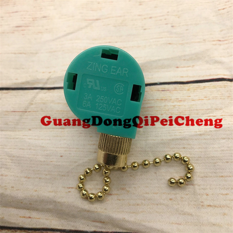 ZE-268S6 For  Zing EAR Switch 3 Speed Pull Chain Control 250V/3A 125V/6A