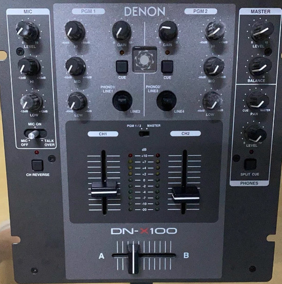 1pcs DENON DN-X100 Two-channel Mixing Console