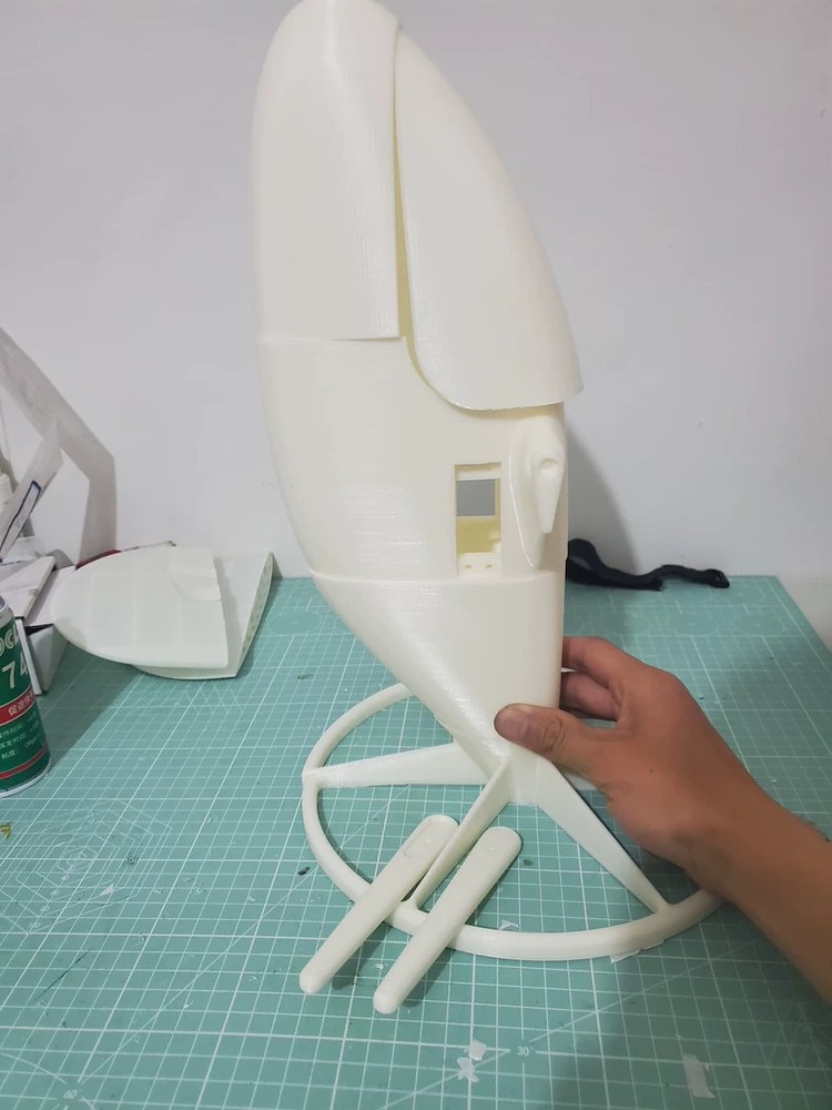 3D-Printed Fixed-Wing Model Powered gliding FPV Wing RC Model