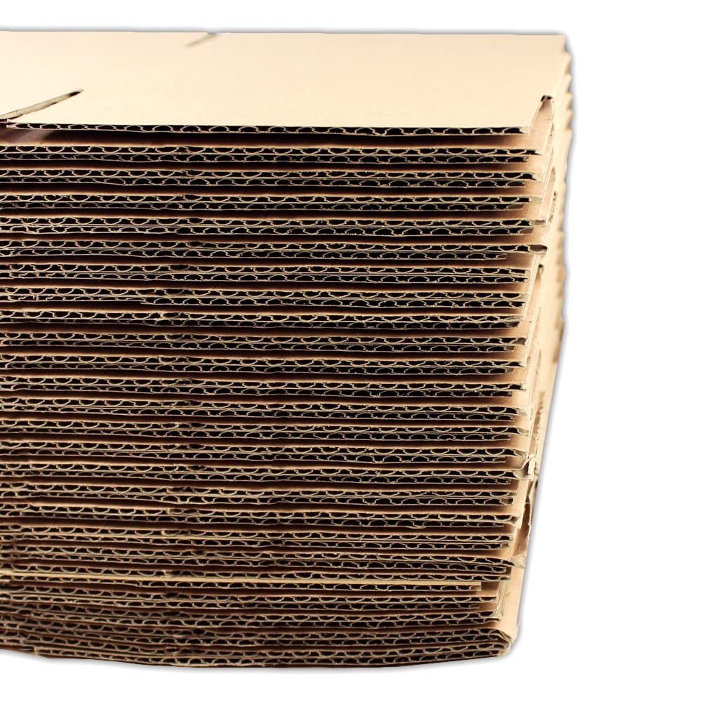 EcoSwift 6 x 4 x 3 Inch Single Wall Rectangular Corrugated Cardboard Brown