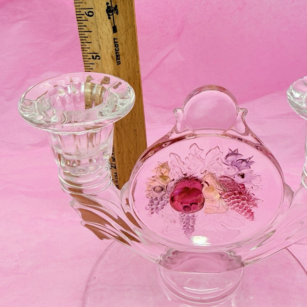 Westmoreland DELLA ROBBIA FLASHED Double Light Candleholder