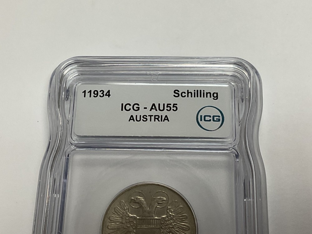1934 Austria 1934 Schilling AU55 ERROR - READ DESCRIPTION
