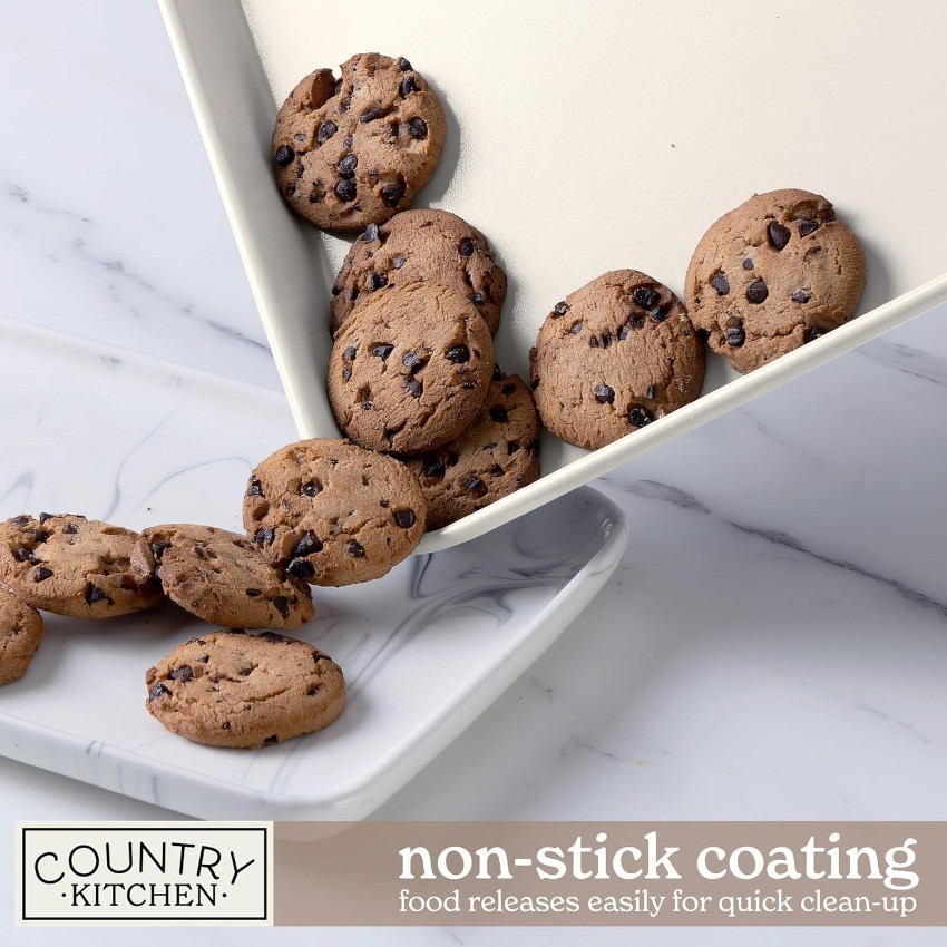 Country Kitchen Nonstick Stackable Bakeware Set - Deluxe Heavy Duty