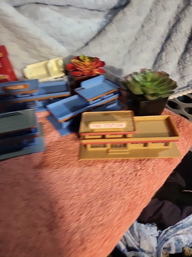 Toy Building Lot And Plants