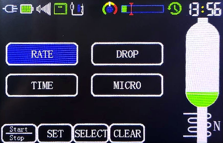 With heating and real-time alarm function, touchscreen infusion pump