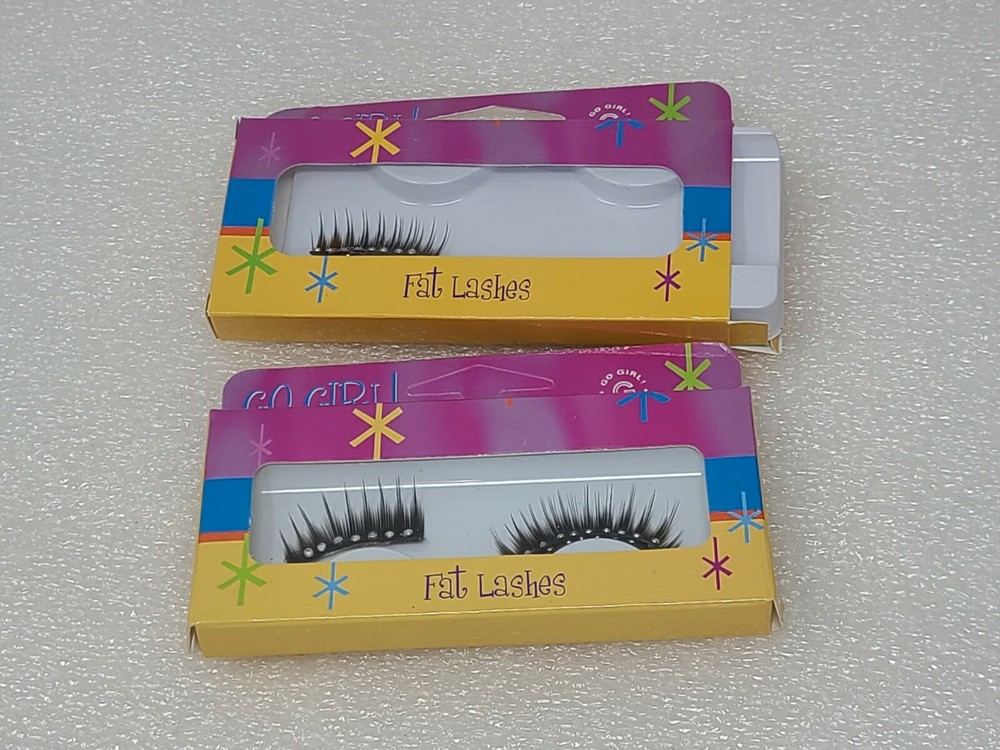 2 Packs Fat Lashes False Eyelashes Black (1 damaged)