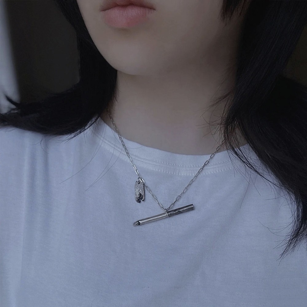 Personalized Simulation Cigarette Necklace Accessories Necklace Pendant