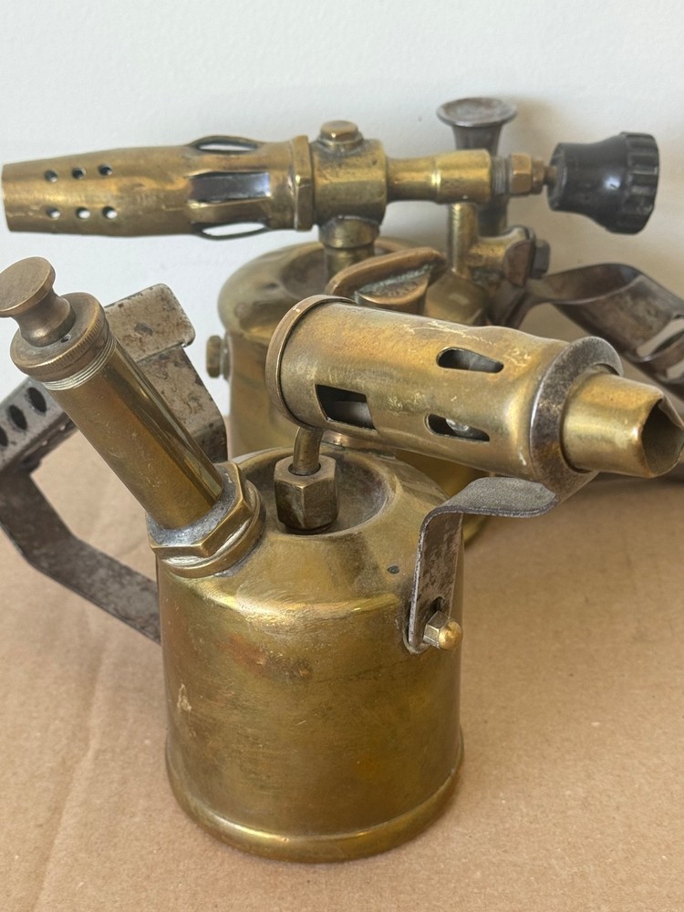 Vintage Brass Blow Torch x2 Bladon B'Ham