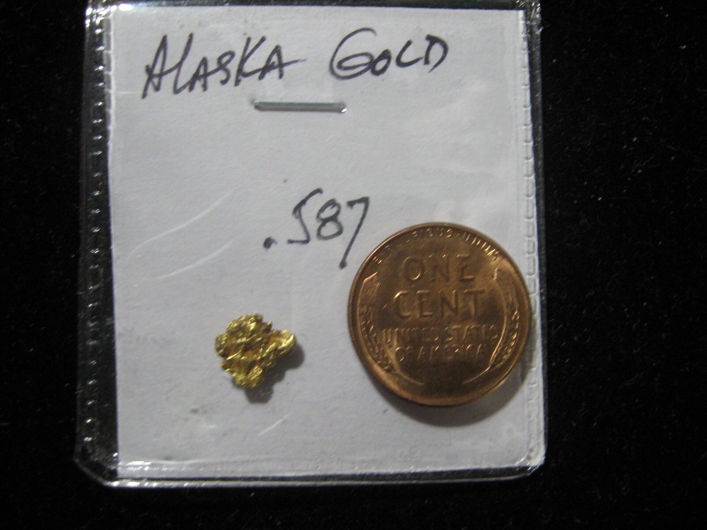 ALASKA GOLD NUGGET  .587 GRAMS