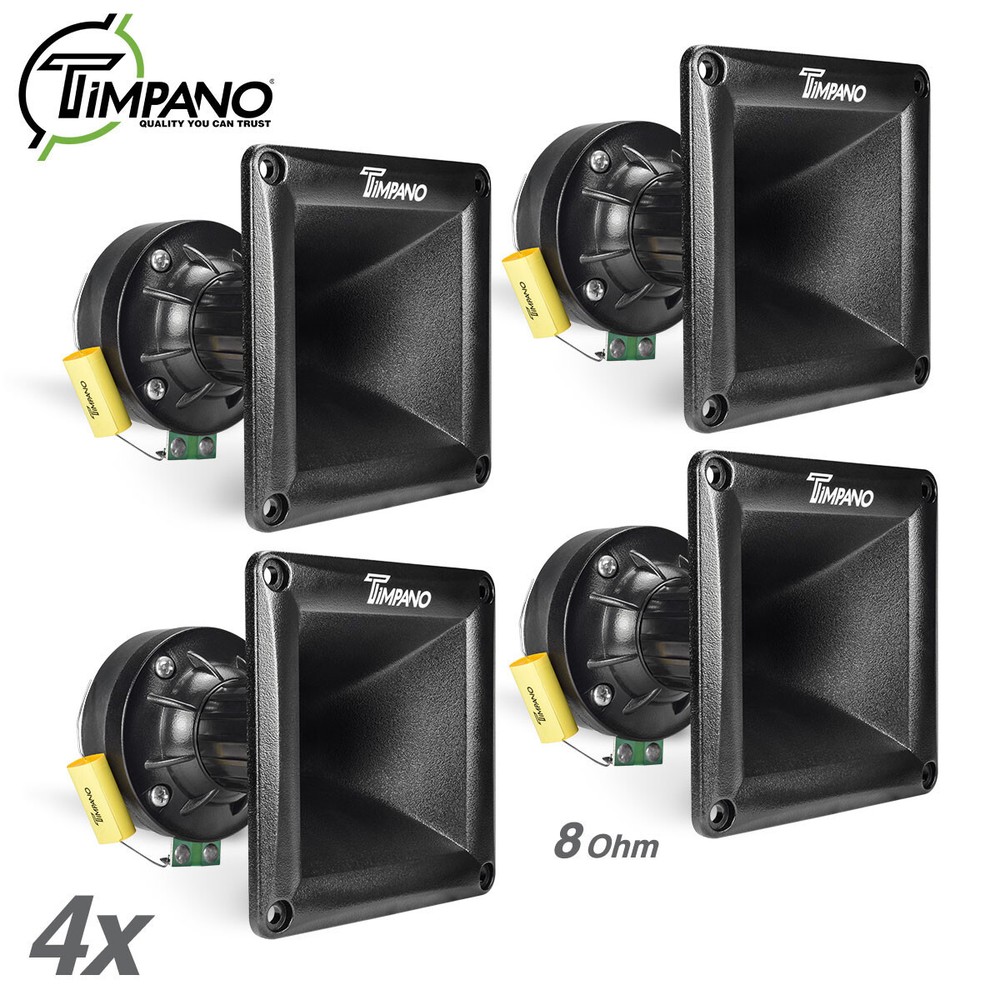 4x Timpano TPT-DH175 1" Ferrite Compression Driver 1in Exit Waveguide Pro Audio