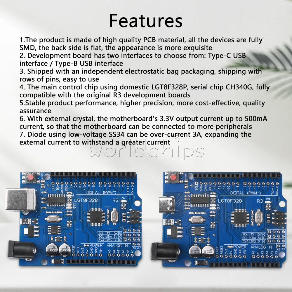 R3 CH340G ATMEGA328P Development Board Programming Learning Controller Module
