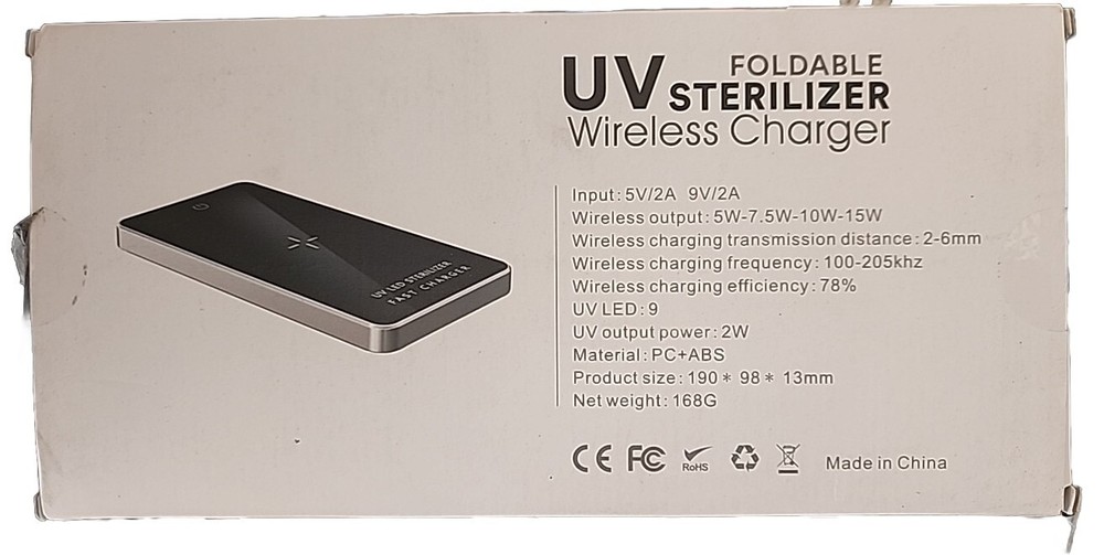 UV multifunctional sterilizer wireless charger