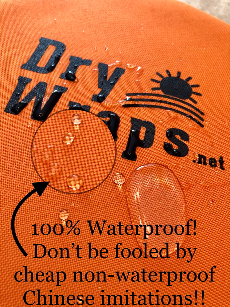 ORANGE Trimmer Engine Covers, Edger, Pole Saw, ORIGINAL DryWraps 100% Waterproof