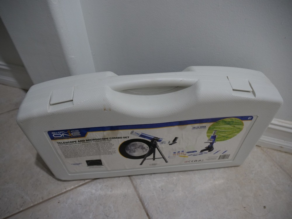 Explore One Telescope & 900x Microscope Combo Set with Carry Case