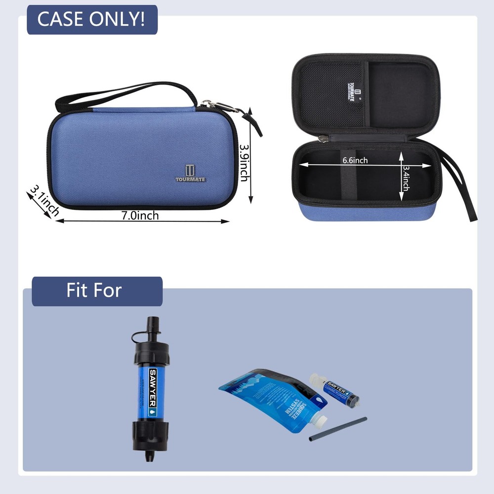 Water Filter Mini Compatible CarryCase Straw Accessory Protective Sawyer System