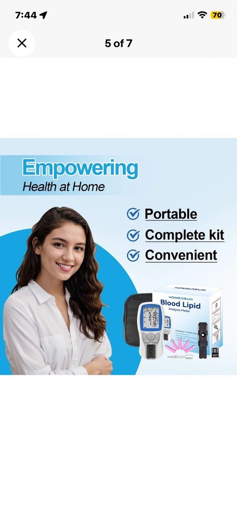Portable Cholesterol Testing Kit - Easy Home Use