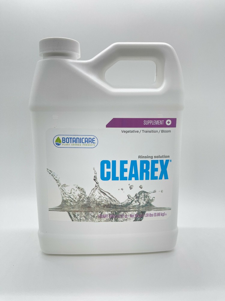 Botanicare Clearex 32 oz / 1 Quart - salt leaching nutrient flush solution qt