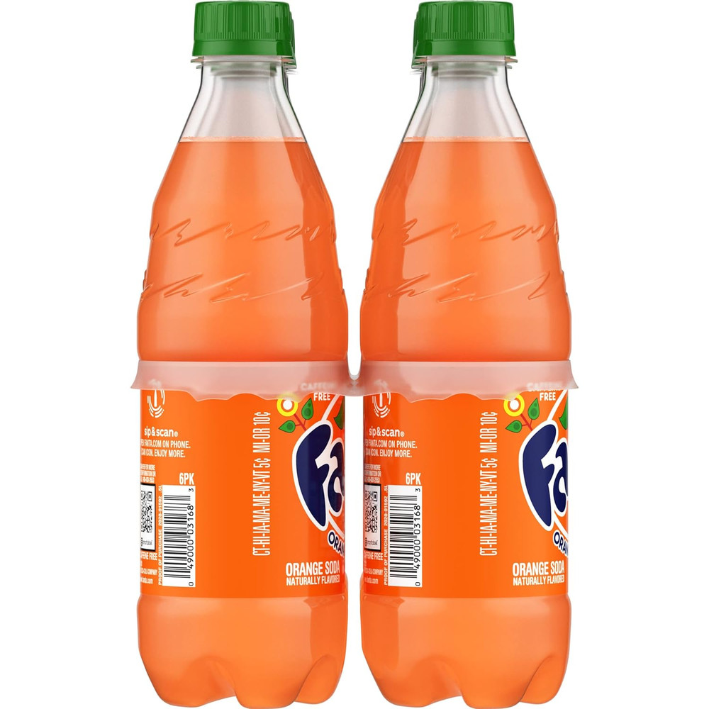 Orange, 16.9 Fl Oz, Pack of 6