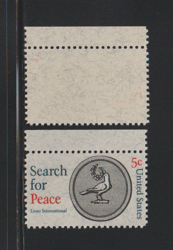 US EFO ERROR Stamps #1326 Peace, Dove, Bird: Nice Misperf & Normal. MNH