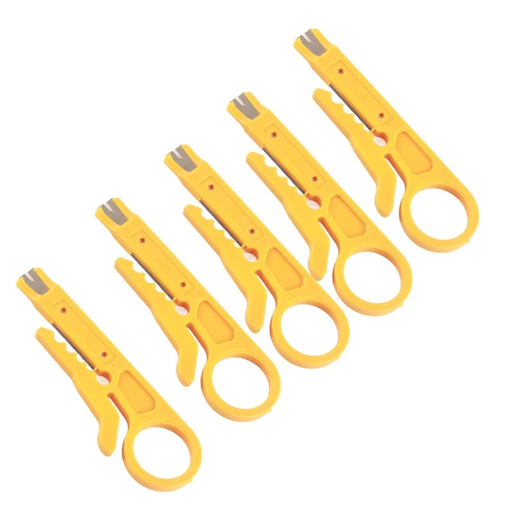 5Pcs Mini Wire Stripper Portable Durable Network Wire Stripper for CAT5 CAT5e