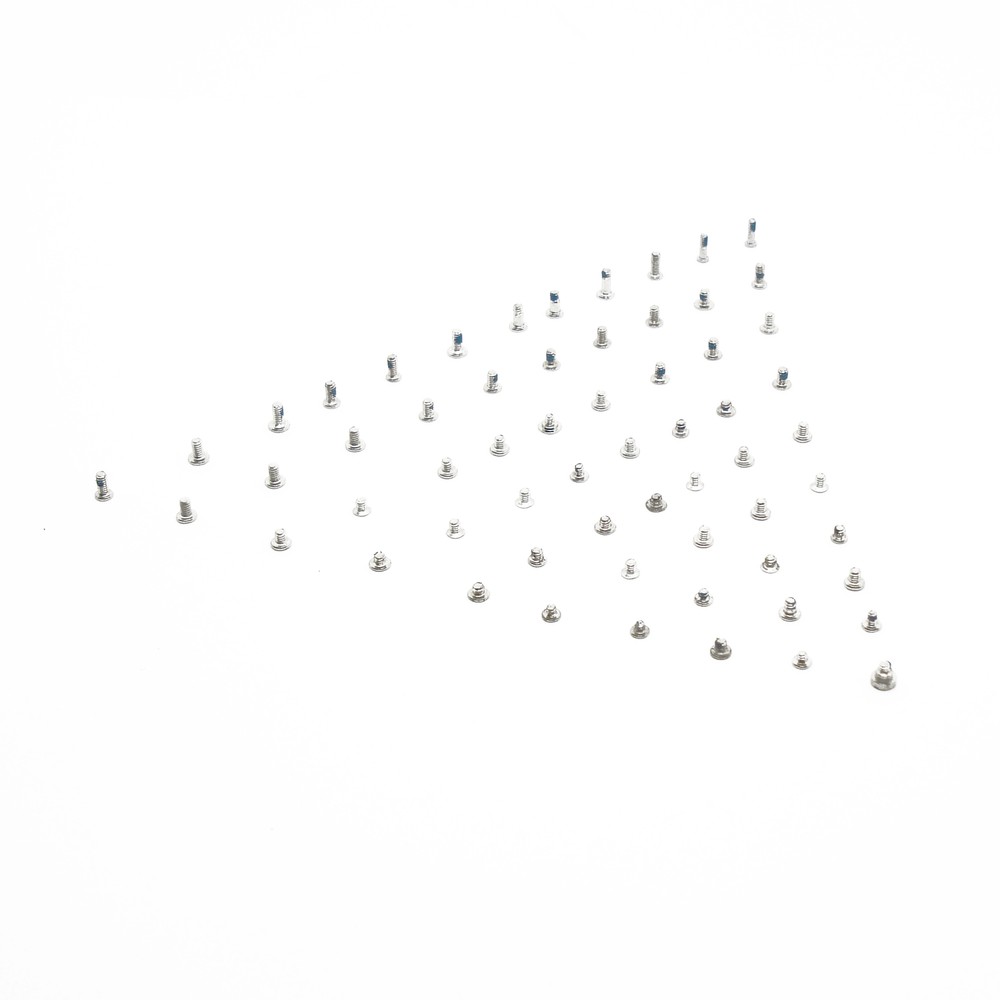 Complete Replacement Full Screw Set with 2X Bottom Silver Screws for iPhone 6