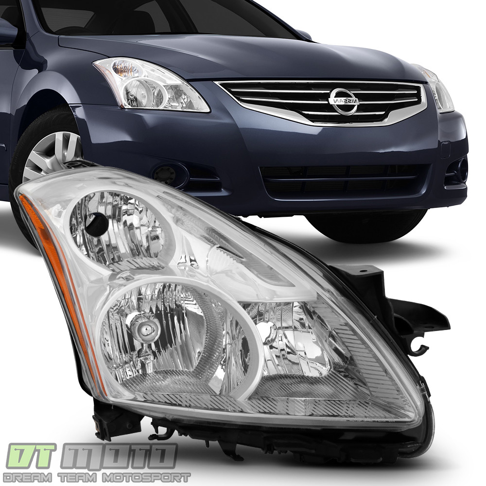 For 2010-2012 Altima 4-Door Chrome Halogen Headlight Headlamp RH Passenger Side