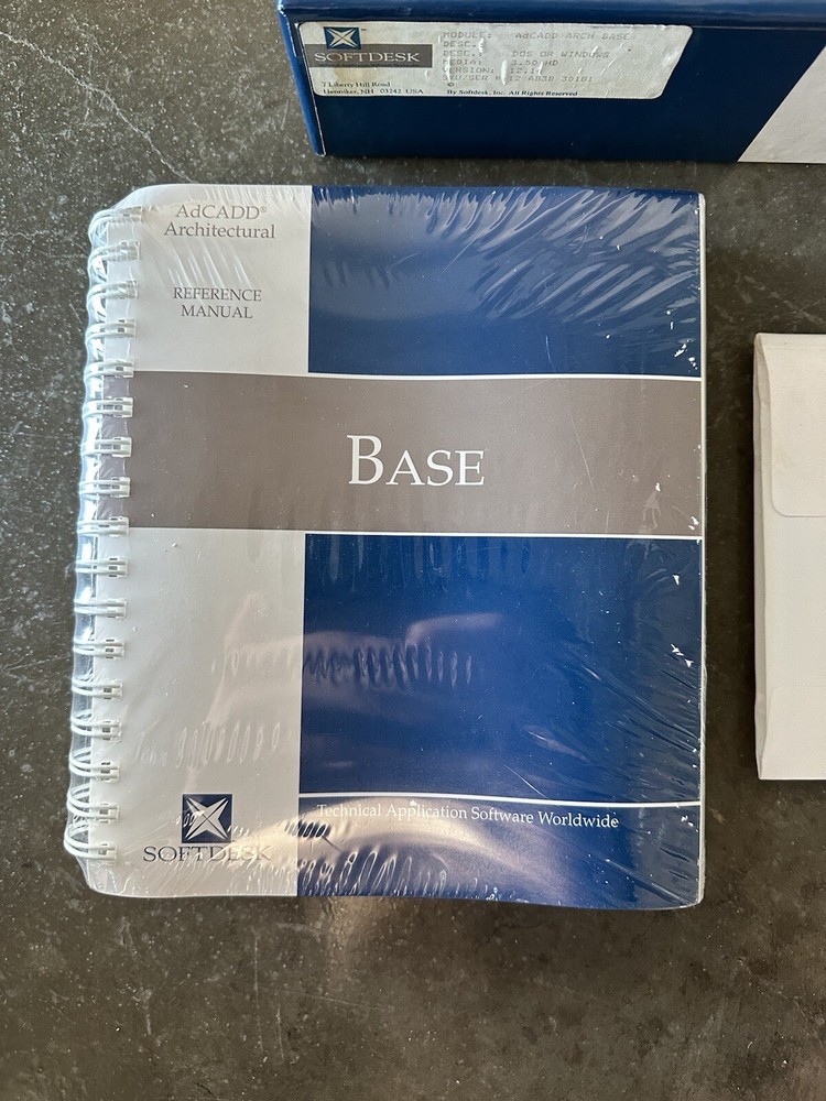 Vintage AdCADD Autodesk Softdesk Arch Base Software DOS Windows Ver. 12.14