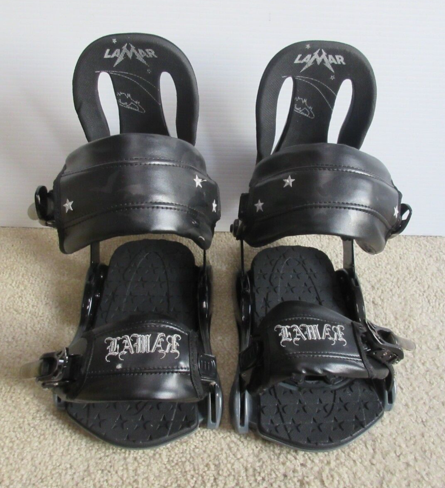 Lamar Team Black Snowboard Bindings