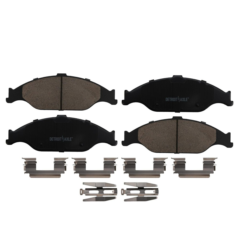 Front & Rear Ceramic Pads for 1999 2000 2001 2002 2003 2004 Ford Mustang Base GT