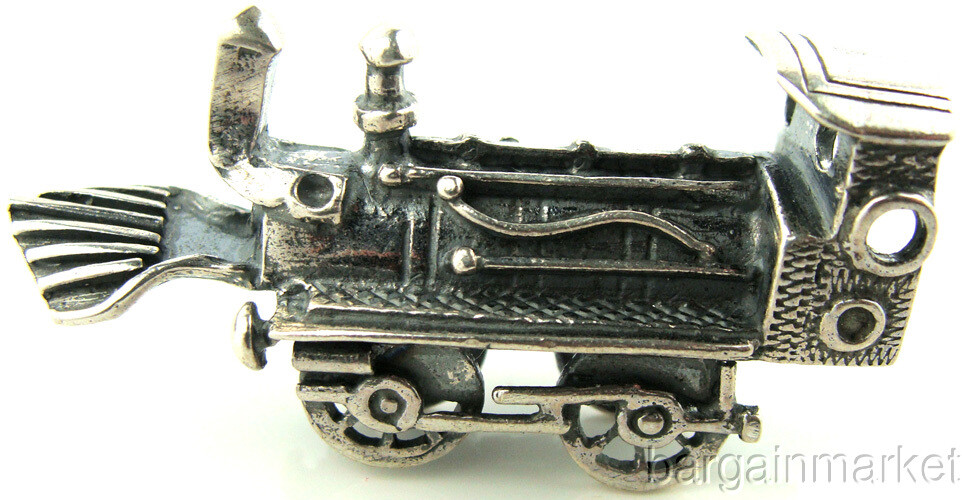 Sterling Silver Locomotive Train Steam Engine #248