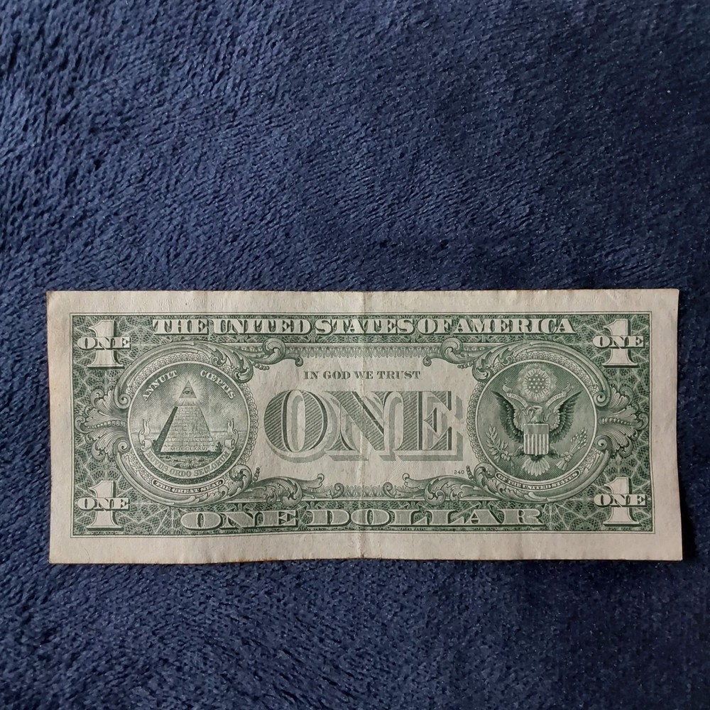 $1 Dollar Bill USD Miscut Errors- Misaligned Miscut 1988 Circulated Rare