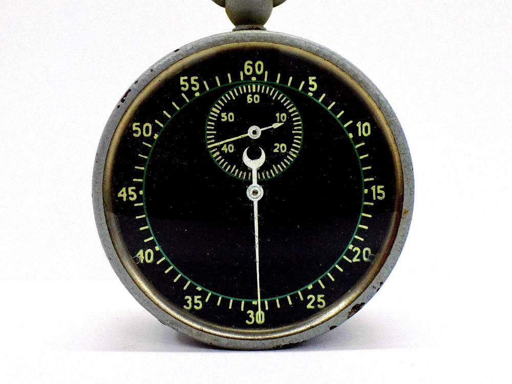 A Rare WWII German Military Clock Cased Timer. Working!