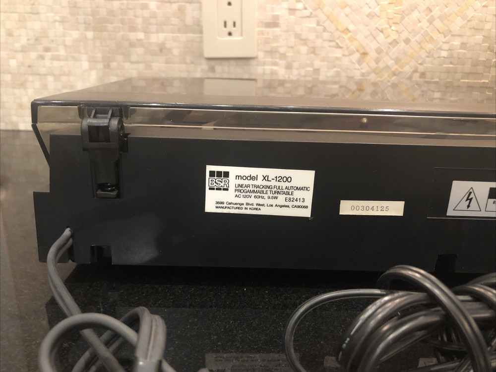 BSR XL-1200 Full Automatic Linear Tracking Program Turntable perfect condition