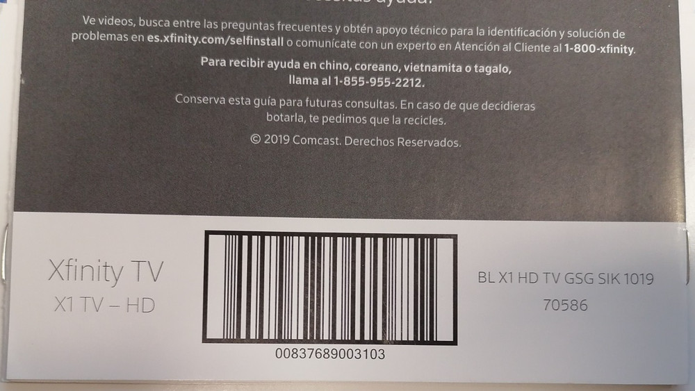 Xfinity TV Getting Started Guide