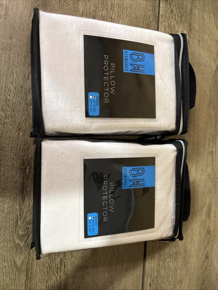 BW Bedworks - Two Pillow Protector 20" x 28" New in package