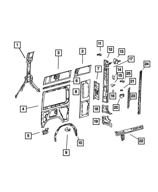 Genuine Mopar Reinforcement 68009343aa
