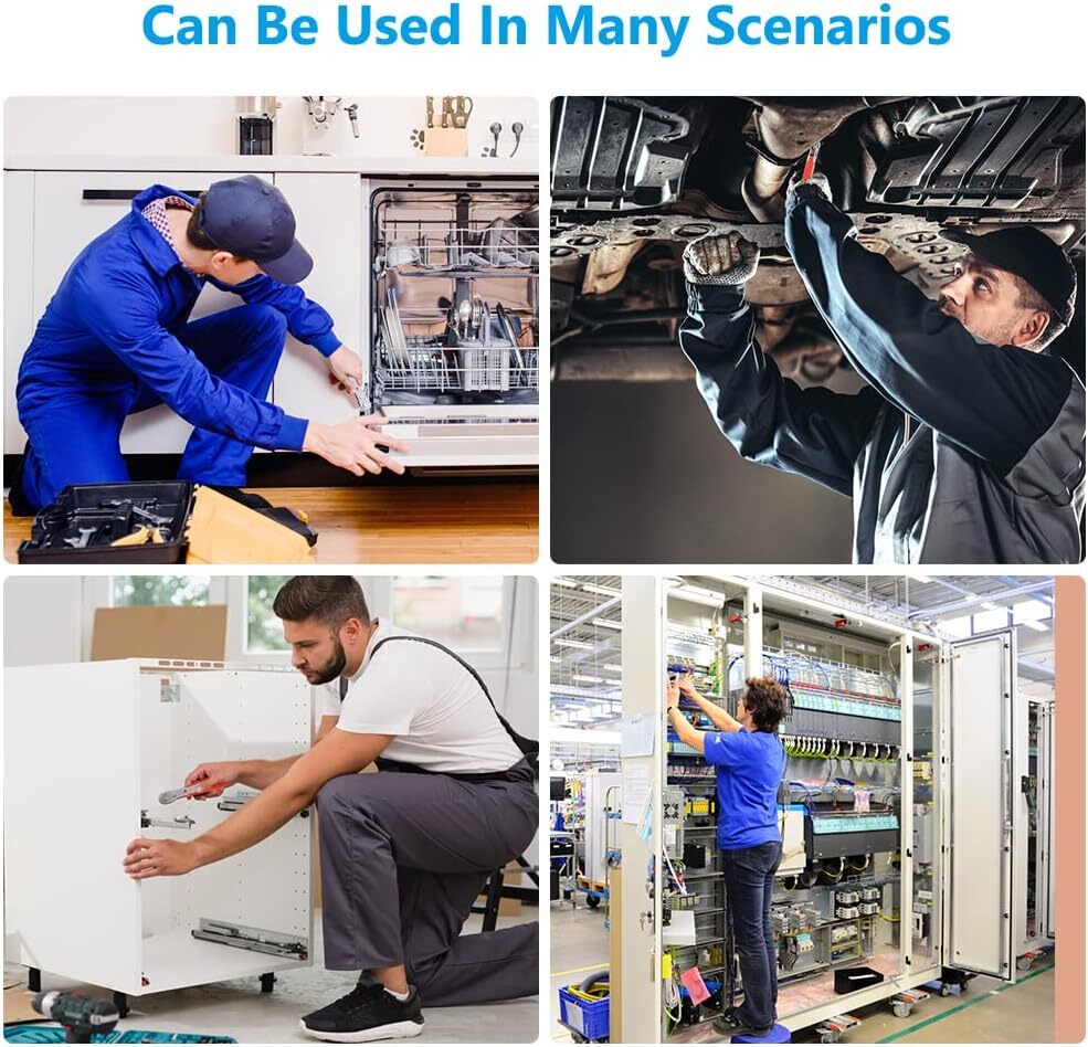 Ratcheting Right Angle Screwdriver Hex Drive 90 Degree Offset + 10pc Bits Set!