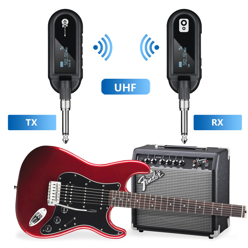 HUF Digital Wireless Guitar/Bass System Digital Transmitter & Receiver Set Plug
